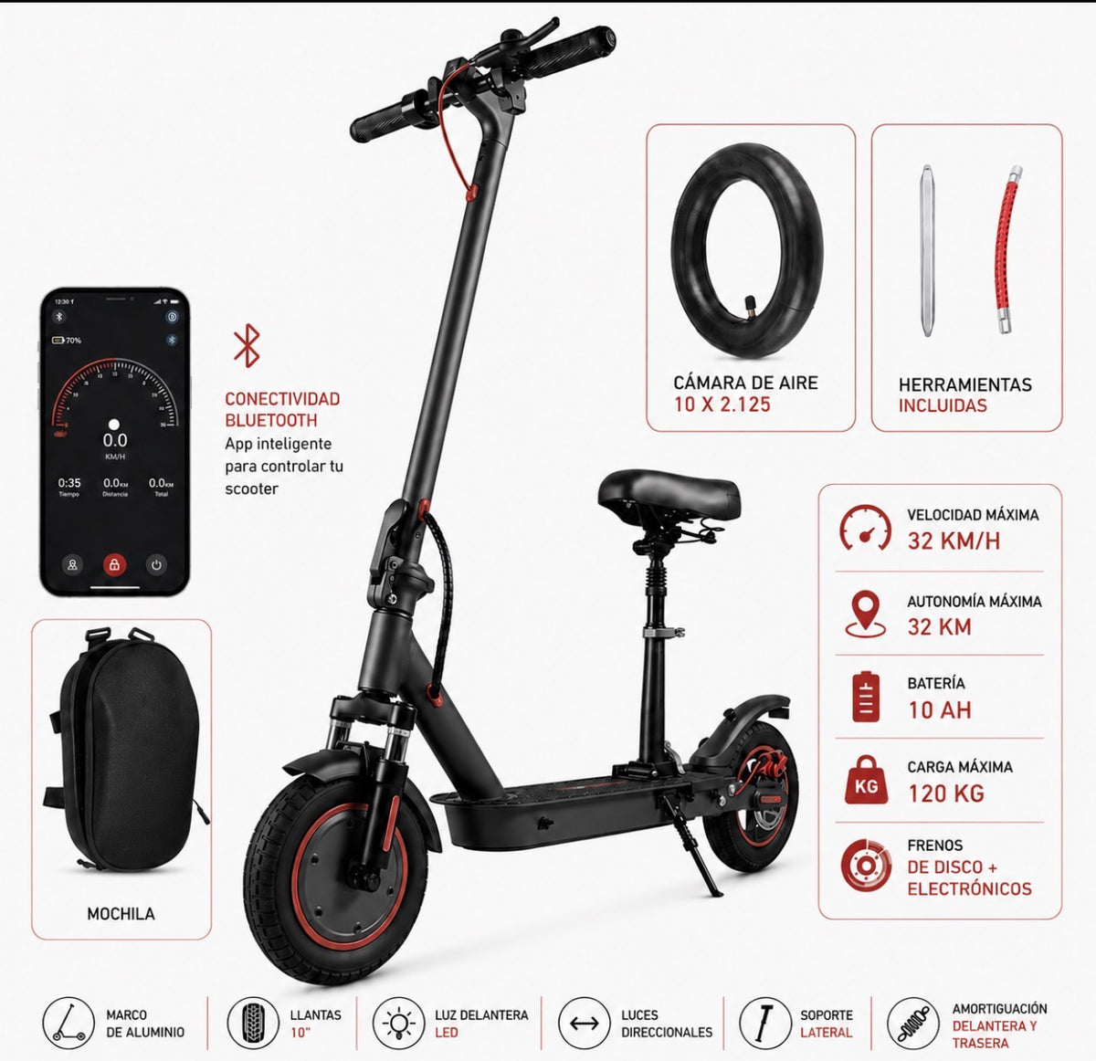 Scooter Eléctrico M2 Max - B