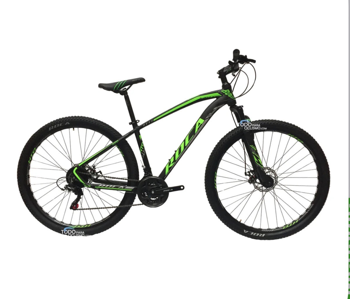 Bicicleta de Montaña ROCA Aluminio R29 7v y Suspensión bloqueo
