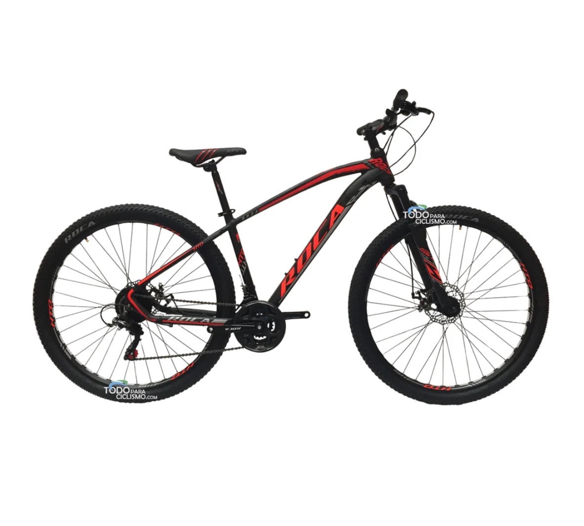 Bicicleta de Montaña ROCA Aluminio R29 7v y Suspensión bloqueo