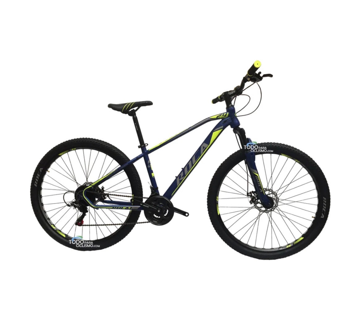 Bicicleta de Montaña ROCA Aluminio R29 7v y Suspensión bloqueo