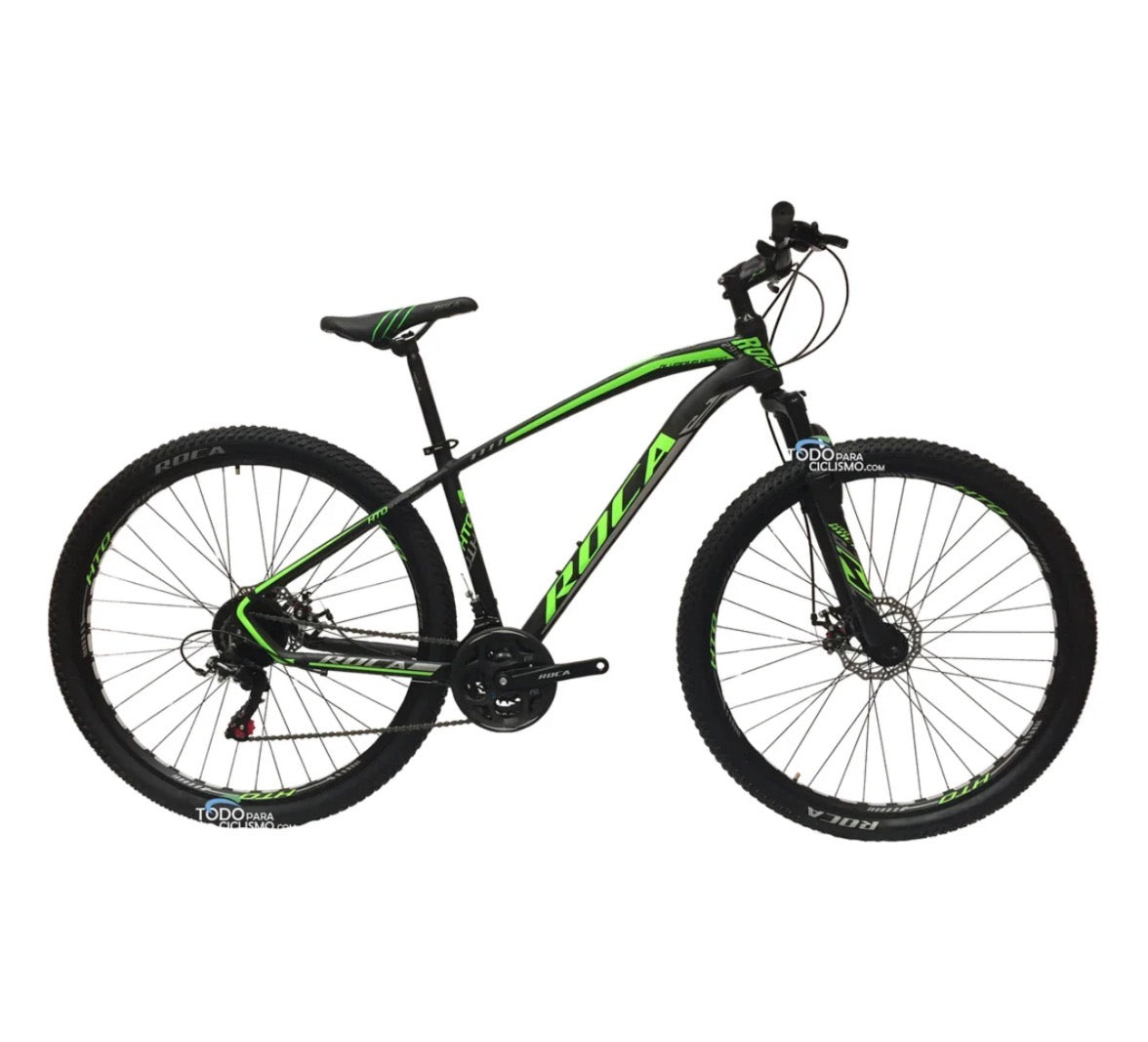 Bicicleta Roca R29 8v Frenos Hidráulicos Suspensión Bloqueo