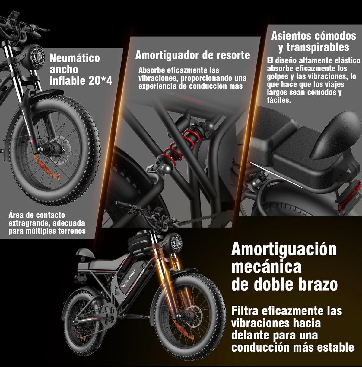 Bicicleta Eléctrica de Montaña K6S